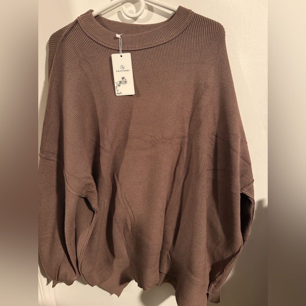 Women's Brown oversized sweater